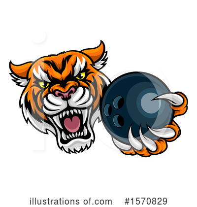 Royalty-Free (RF) Tiger Clipart Illustration by AtStockIllustration - Stock Sample #1570829
