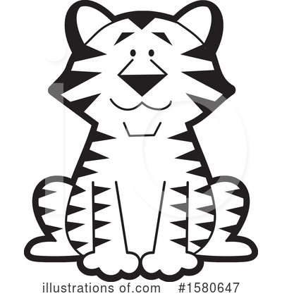 Royalty-Free (RF) Tiger Clipart Illustration by Johnny Sajem - Stock Sample #1580647