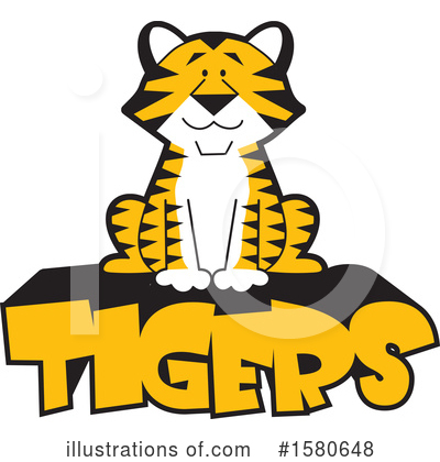 Royalty-Free (RF) Tiger Clipart Illustration by Johnny Sajem - Stock Sample #1580648