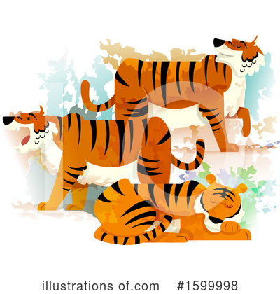 Royalty-Free (RF) Tiger Clipart Illustration by BNP Design Studio - Stock Sample #1599998