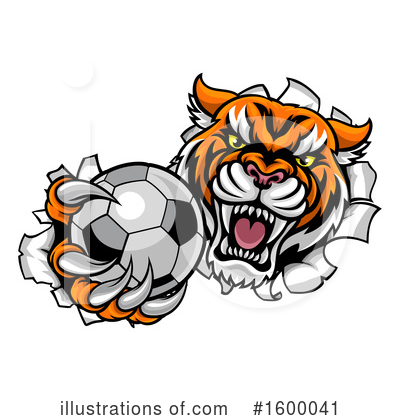 Royalty-Free (RF) Tiger Clipart Illustration by AtStockIllustration - Stock Sample #1600041