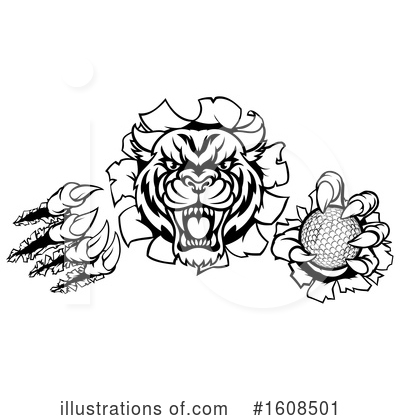 Royalty-Free (RF) Tiger Clipart Illustration by AtStockIllustration - Stock Sample #1608501