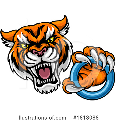 Royalty-Free (RF) Tiger Clipart Illustration by AtStockIllustration - Stock Sample #1613086