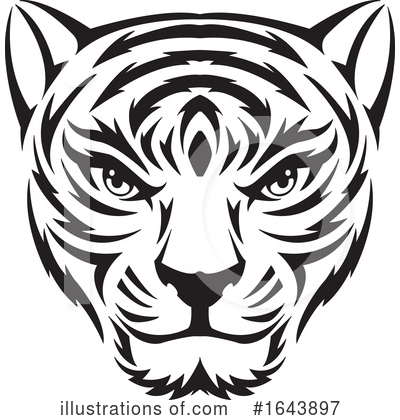 Royalty-Free (RF) Tiger Clipart Illustration by Morphart Creations - Stock Sample #1643897