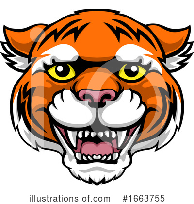 Royalty-Free (RF) Tiger Clipart Illustration by AtStockIllustration - Stock Sample #1663755