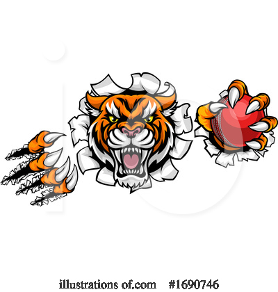 Royalty-Free (RF) Tiger Clipart Illustration by AtStockIllustration - Stock Sample #1690746