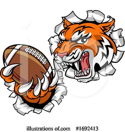 Royalty-Free (RF) Tiger Clipart Illustration by AtStockIllustration - Stock Sample #1692413