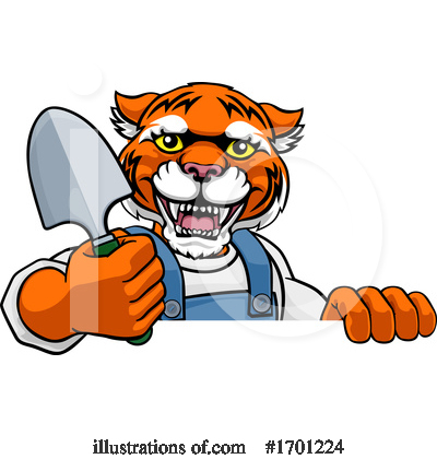 Royalty-Free (RF) Tiger Clipart Illustration by AtStockIllustration - Stock Sample #1701224