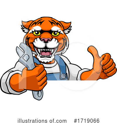 Royalty-Free (RF) Tiger Clipart Illustration by AtStockIllustration - Stock Sample #1719066