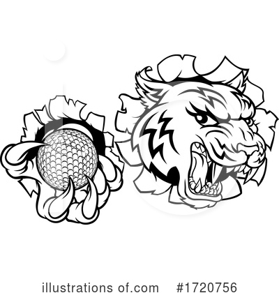 Royalty-Free (RF) Tiger Clipart Illustration by AtStockIllustration - Stock Sample #1720756
