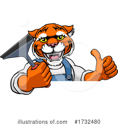 Royalty-Free (RF) Tiger Clipart Illustration by AtStockIllustration - Stock Sample #1732480