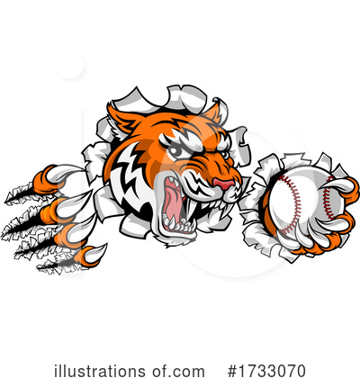 Royalty-Free (RF) Tiger Clipart Illustration by AtStockIllustration - Stock Sample #1733070