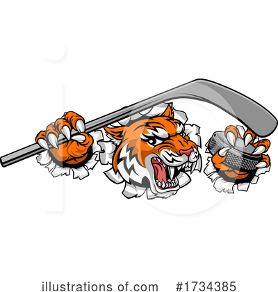 Royalty-Free (RF) Tiger Clipart Illustration by AtStockIllustration - Stock Sample #1734385