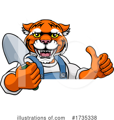 Royalty-Free (RF) Tiger Clipart Illustration by AtStockIllustration - Stock Sample #1735338