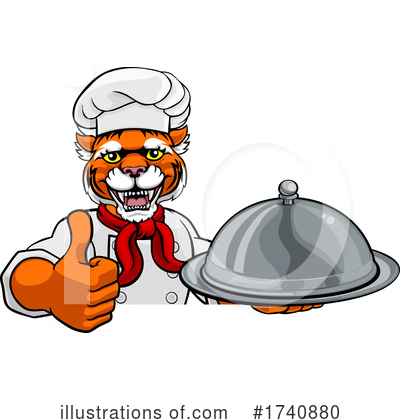 Royalty-Free (RF) Tiger Clipart Illustration by AtStockIllustration - Stock Sample #1740880