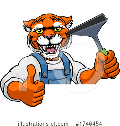 Royalty-Free (RF) Tiger Clipart Illustration by AtStockIllustration - Stock Sample #1746454