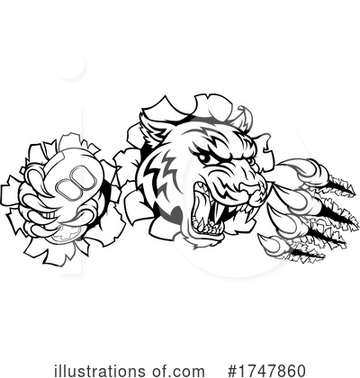 Royalty-Free (RF) Tiger Clipart Illustration by AtStockIllustration - Stock Sample #1747860