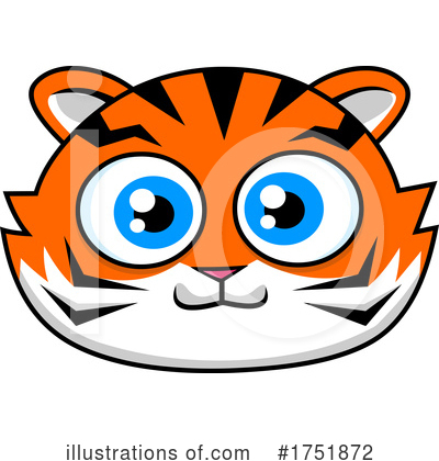 Royalty-Free (RF) Tiger Clipart Illustration by Hit Toon - Stock Sample #1751872