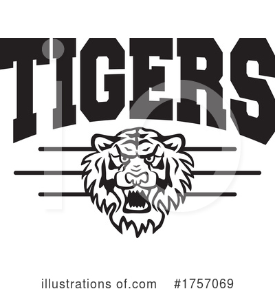 Royalty-Free (RF) Tiger Clipart Illustration by Johnny Sajem - Stock Sample #1757069
