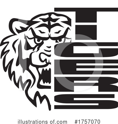 Tigers Clipart #1757070 by Johnny Sajem
