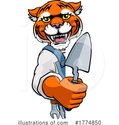 Royalty-Free (RF) Tiger Clipart Illustration by AtStockIllustration - Stock Sample #1774850