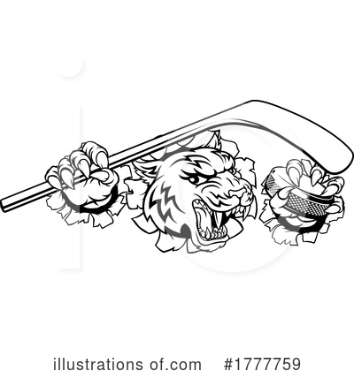 Hockey Player Clipart #1777759 by AtStockIllustration