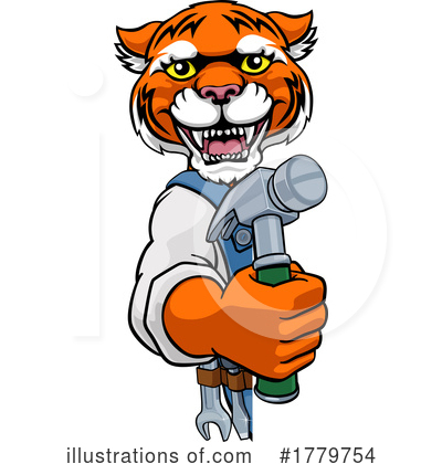 Royalty-Free (RF) Tiger Clipart Illustration by AtStockIllustration - Stock Sample #1779754