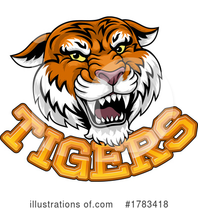 Royalty-Free (RF) Tiger Clipart Illustration by AtStockIllustration - Stock Sample #1783418