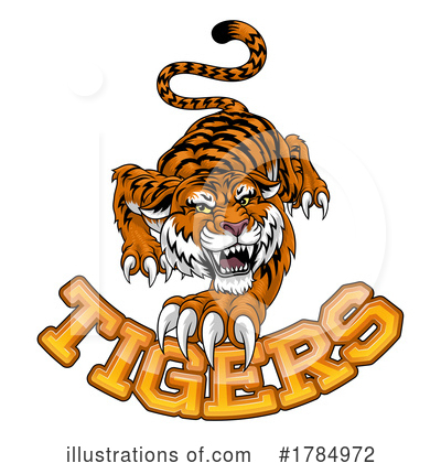 Royalty-Free (RF) Tiger Clipart Illustration by AtStockIllustration - Stock Sample #1784972