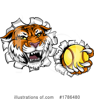 Royalty-Free (RF) Tiger Clipart Illustration by AtStockIllustration - Stock Sample #1786480