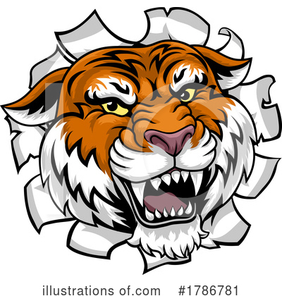 Royalty-Free (RF) Tiger Clipart Illustration by AtStockIllustration - Stock Sample #1786781