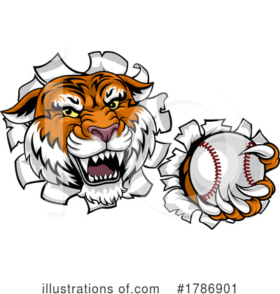 Royalty-Free (RF) Tiger Clipart Illustration by AtStockIllustration - Stock Sample #1786901