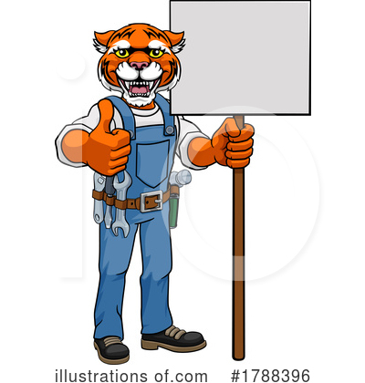 Royalty-Free (RF) Tiger Clipart Illustration by AtStockIllustration - Stock Sample #1788396