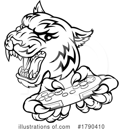 Royalty-Free (RF) Tiger Clipart Illustration by AtStockIllustration - Stock Sample #1790410
