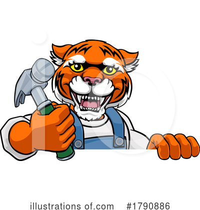 Royalty-Free (RF) Tiger Clipart Illustration by AtStockIllustration - Stock Sample #1790886