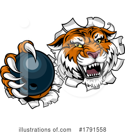 Royalty-Free (RF) Tiger Clipart Illustration by AtStockIllustration - Stock Sample #1791558