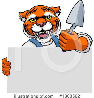 Royalty-Free (RF) Tiger Clipart Illustration by AtStockIllustration - Stock Sample #1803562
