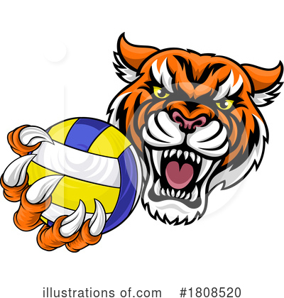 Volleyball Clipart #1808520 by AtStockIllustration