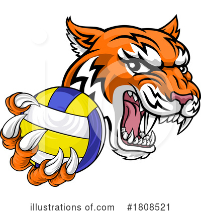 Volleyball Clipart #1808521 by AtStockIllustration