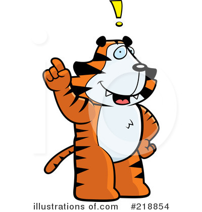 Royalty-Free (RF) Tiger Clipart Illustration by Cory Thoman - Stock Sample #218854