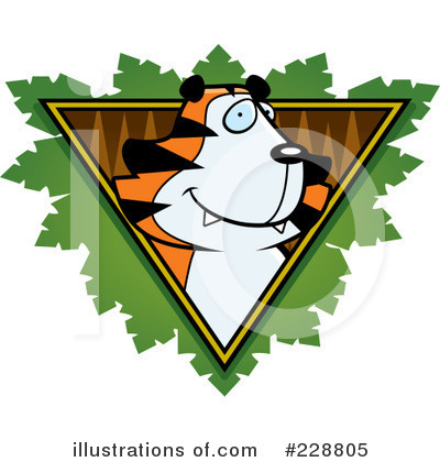 Royalty-Free (RF) Tiger Clipart Illustration by Cory Thoman - Stock Sample #228805