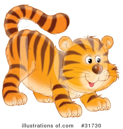 Royalty-Free (RF) Tiger Clipart Illustration by Alex Bannykh - Stock Sample #31730