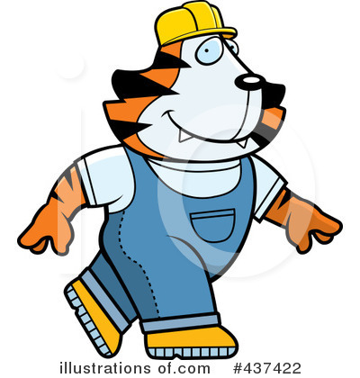 Royalty-Free (RF) Tiger Clipart Illustration by Cory Thoman - Stock Sample #437422