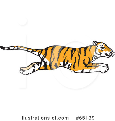 Royalty-Free (RF) Tiger Clipart Illustration by Dennis Holmes Designs - Stock Sample #65139