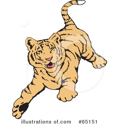 Royalty-Free (RF) Tiger Clipart Illustration by Dennis Holmes Designs - Stock Sample #65151