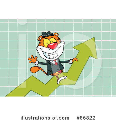 Royalty-Free (RF) Tiger Clipart Illustration by Hit Toon - Stock Sample #86822