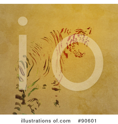 Royalty-Free (RF) Tiger Clipart Illustration by elaineitalia - Stock Sample #90601