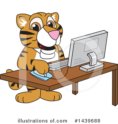 Royalty-Free (RF) Tiger Cub Mascot Clipart Illustration by Mascot Junction - Stock Sample #1439688