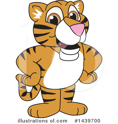 Royalty-Free (RF) Tiger Cub Mascot Clipart Illustration by Mascot Junction - Stock Sample #1439700
