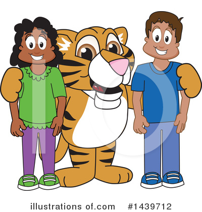 Royalty-Free (RF) Tiger Cub Mascot Clipart Illustration by Mascot Junction - Stock Sample #1439712